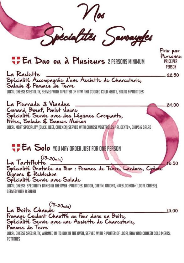 La Timbale - Menu Image 1